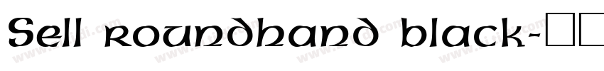 Sell roundhand black字体转换
